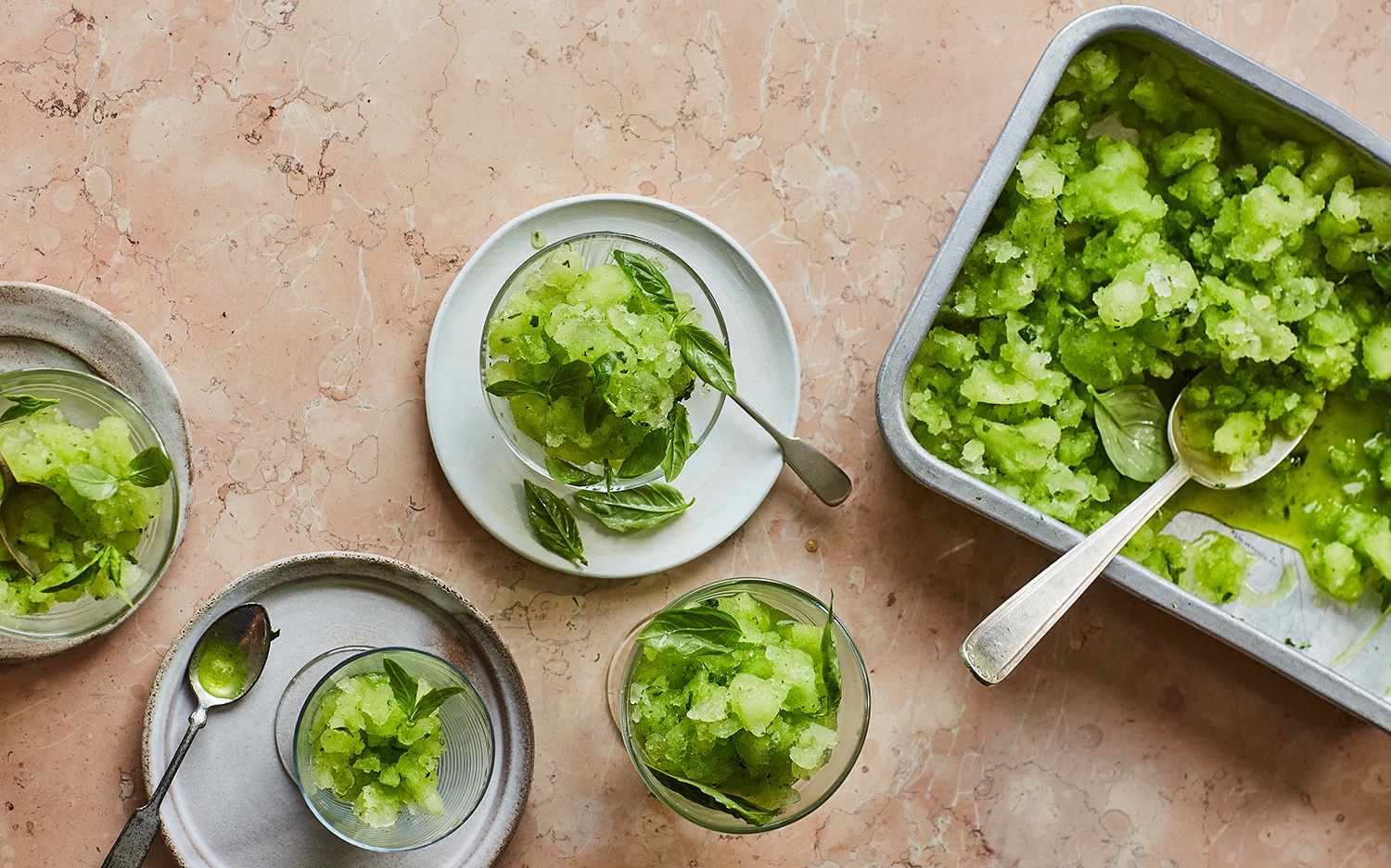 Basil sorbet