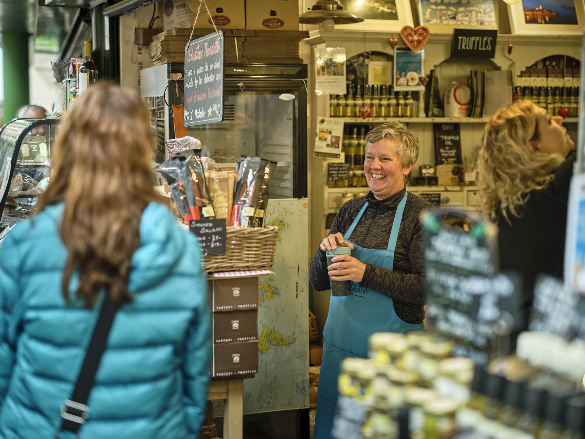 Trader at the Taste Croatia stand