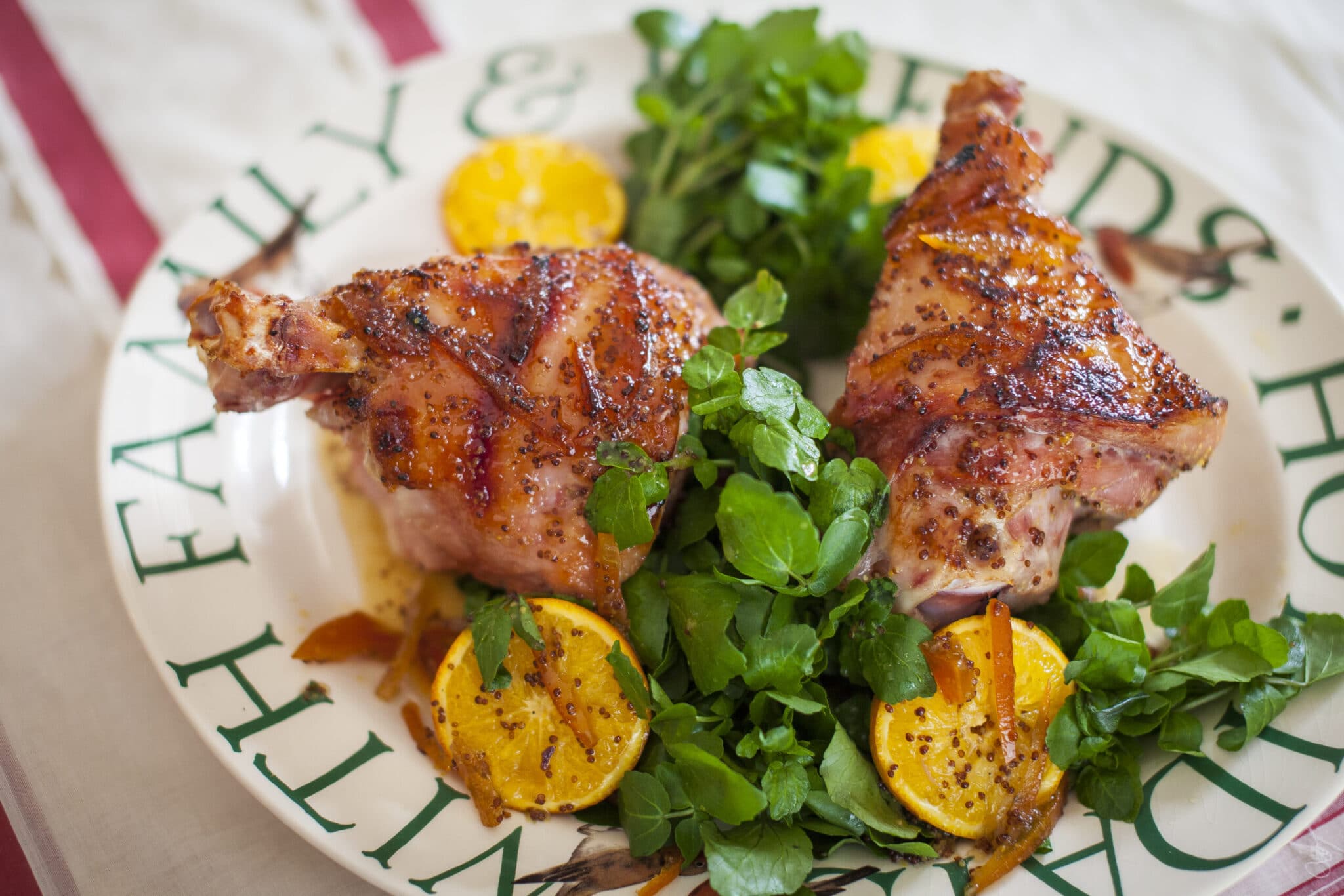 Ham hocks with marmalade glaze