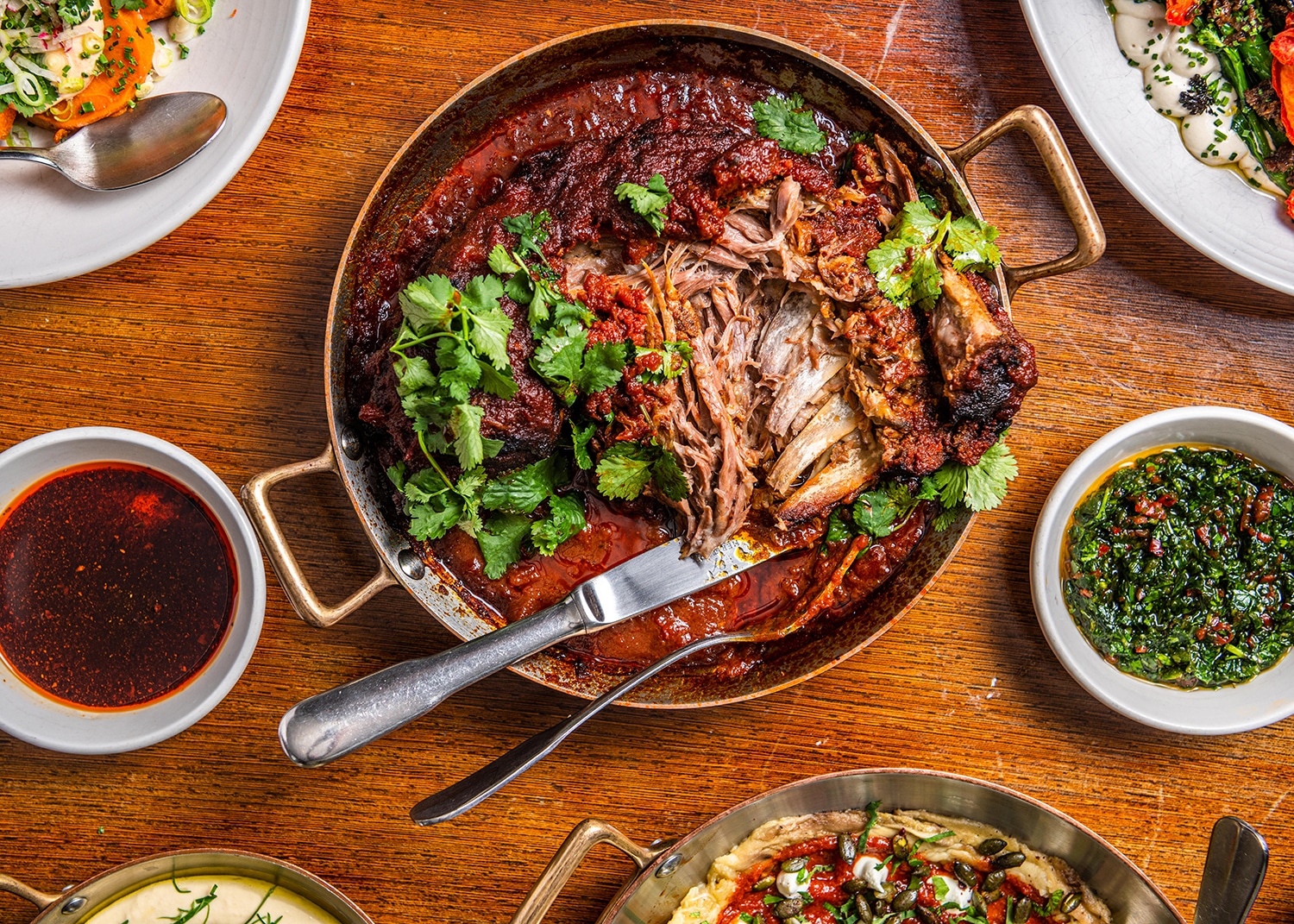 Slow-braised lamb neck