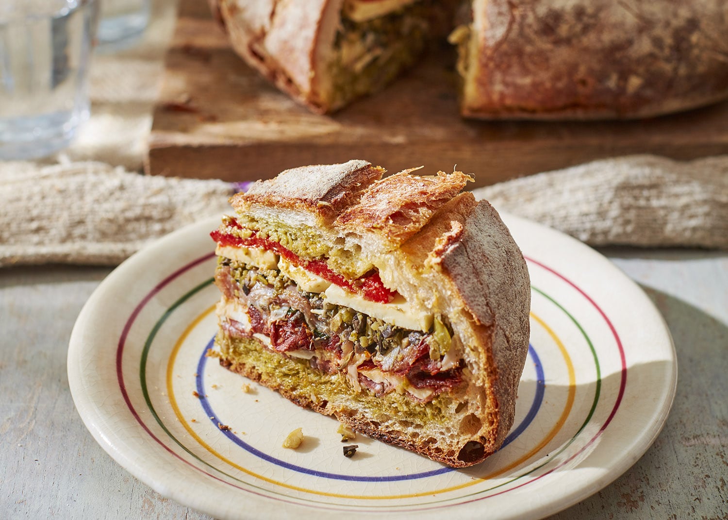Sourdough muffaletta